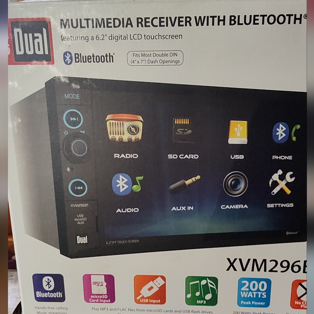 Black Digital Media Receiver with Bluetooth and Touchscreen. New Never Used**
